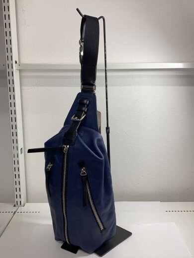 商品画像：ショルダーバッグ_オールレザー/レザー/NVY/無地 2