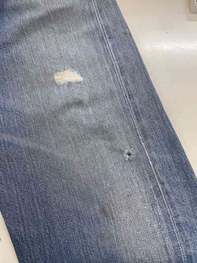 商品画像：70s/VT/501/66前期/実寸W29/デニム/インディゴ/リペア有/ボタン裏6// 5