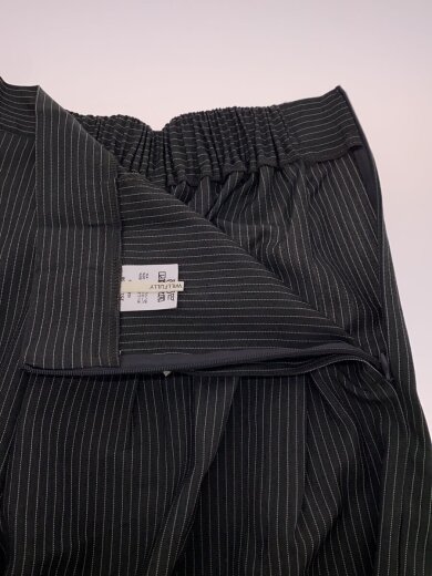 商品画像：ワイドパンツ/FREE/ポリエステル/GRY/ストライプ/2511-PT-38 3