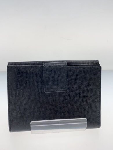 商品画像：2つ折り財布/レザー/BLK/メンズ 2