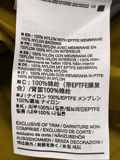 商品画像：ナイロンジャケット/S/ナイロン/YLW/29090－138077 4