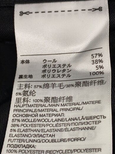商品画像：ストレートパンツ/L/ウール/BLK/GK4586 5