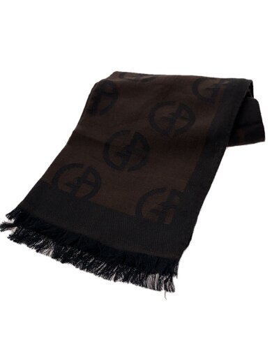 画像：GIORGIO ARMANIストール/シルク/BRW/総柄/メンズ1