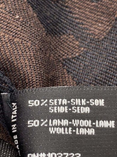 画像：GIORGIO ARMANIストール/シルク/BRW/総柄/メンズ3