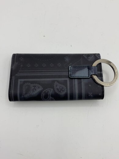 商品画像：キーケース/レザー/BLK/総柄/メンズ 2