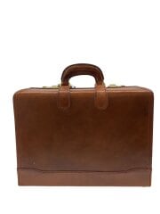 PREST/アタッシュケース/ブリーフケース/ビジネスバッグ/レザー/BRW/無地