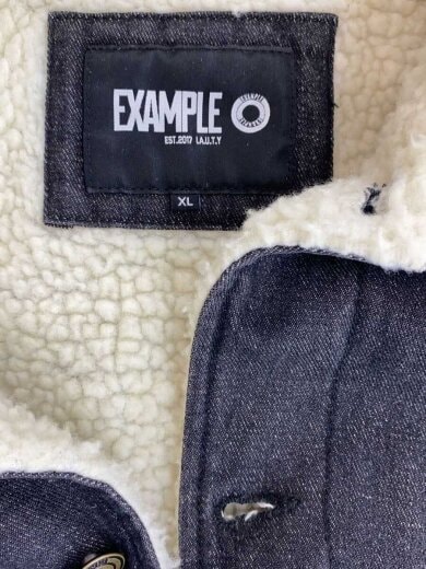 商品画像：DENIM BOA JACKET デニムボアジャケット/XL/BLK 3