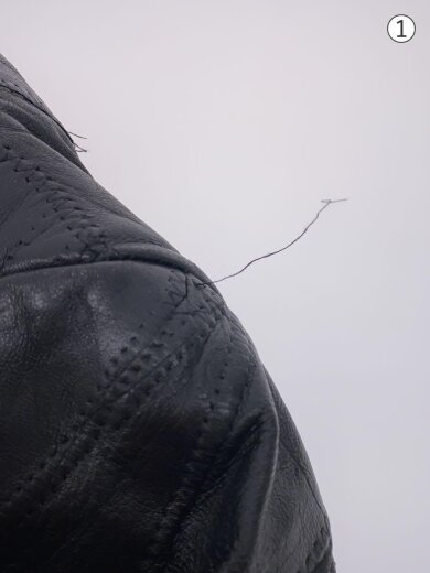 商品画像：パッチワークレザージャケット/M/BLK 6