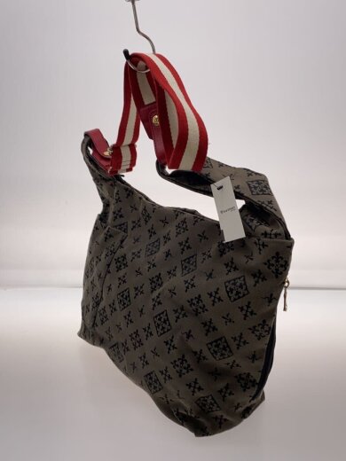 商品画像：モノグラムジャガード ショルダーバッグ/GRY/総柄 2