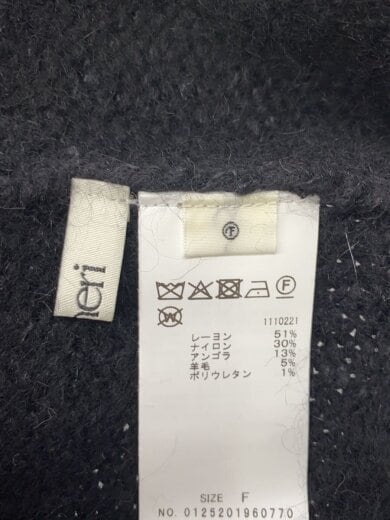 商品画像：BACK OPEN LACE UP KNIT TOP/BLK/0125201960770 3