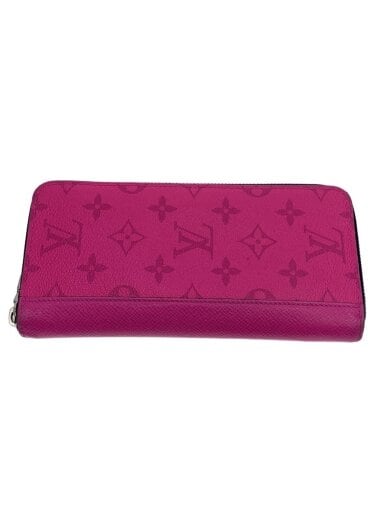 商品画像：ジッピー・ウォレット・ヴェルティカル_タイガラマ/PNK/イニシャル入り 1