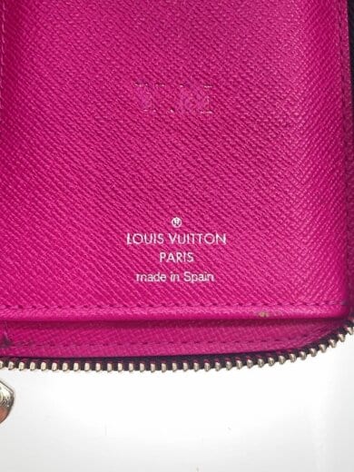 商品画像：ジッピー・ウォレット・ヴェルティカル_タイガラマ/PNK/イニシャル入り 3