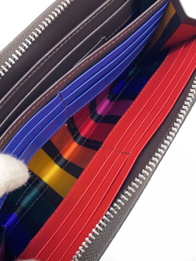 商品画像：長財布/レザー/WHT/無地/メンズ 6