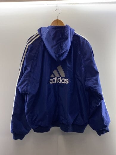 商品画像：90s 万国旗タグ パフォーマンスロゴ リバーシブル フーデッド パフジャケット/XL/NVY 2