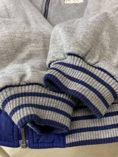 商品画像：90s 万国旗タグ パフォーマンスロゴ リバーシブル フーデッド パフジャケット/XL/NVY 8