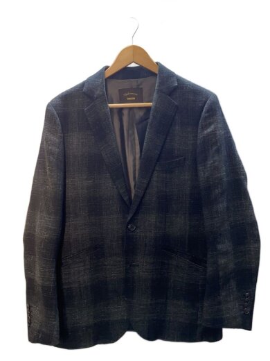 商品画像：オンブレチェックテーラードジャケット/46/ウール/GRY/LSD-14AW-J002 1