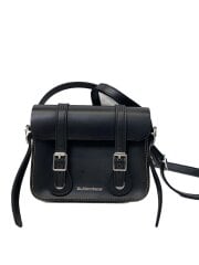 7インチサッチェルバッグ/レザー/BLK