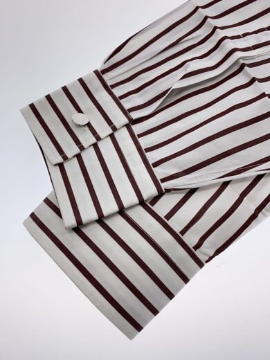 商品画像：セリエカフス ワイドカラー 長袖シャツ/BRW/ストライプ/31-5618 5