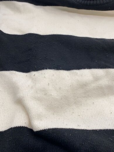 商品画像：21AW タートルネック ハートロゴニット/ウール/BLK/ボーダー/H21K203.0 7