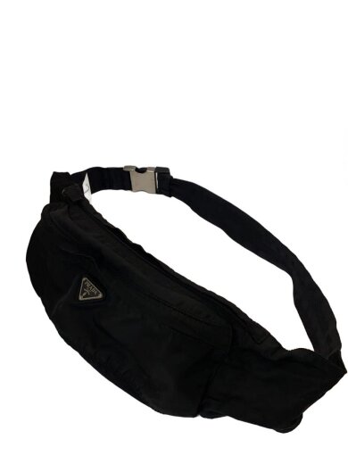 商品画像：トライアングルロゴプレート ボディバッグ ショルダーバッグ・ウエストバッグ/BLK 2