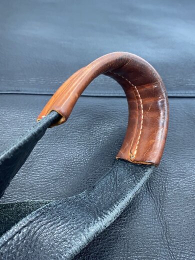 商品画像：カーフレザートートバッグ/レザー/BLK/擦れ/キズ有 7