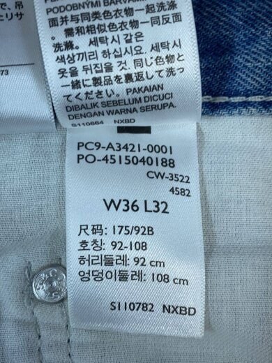 商品画像：silver tab/シルバータブ/loose/w36 l32/デニム/IDG/無地/a3421-0001// 7