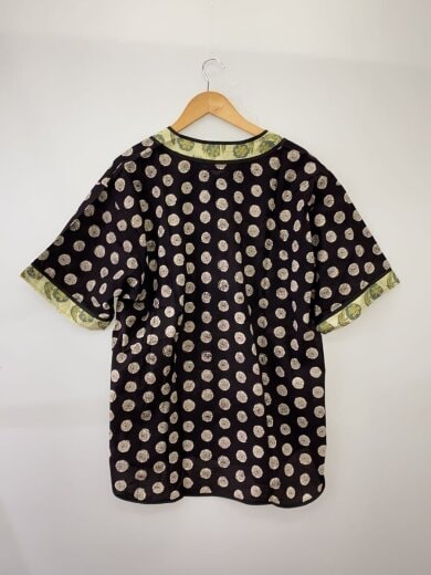 商品画像：半袖シャツ/XL/ボタニカルブロックプリントベースボールシャツ/BLK/総柄/1015850// 2