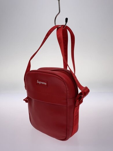 商品画像：ショルダーバッグ/LEATHER SHOULDER BAG/RED 2