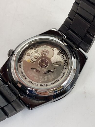 商品画像：seiko05/裏スケルトン/自動巻腕時計/アナログ/BLK/BLK/7S26-02T0// 3