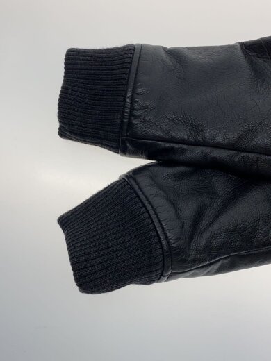 商品画像：スタジャン/XS/ウール/BLK/24361-31322/レザースリーブ// 5