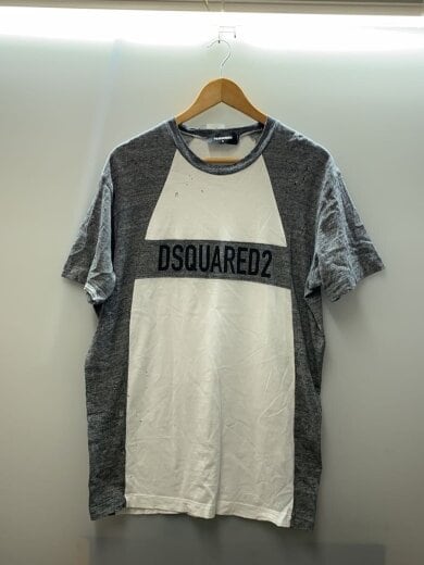商品画像：ダメージ加工ラグランTシャツ/S/コットン/WHT/s71gd0657/ヘザーグレー// 1