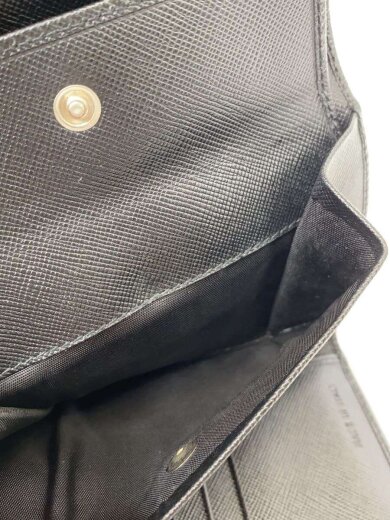 商品画像：サイファーノ/三角ロゴ/2つ折り財布/レザー/BLK/メンズ 6