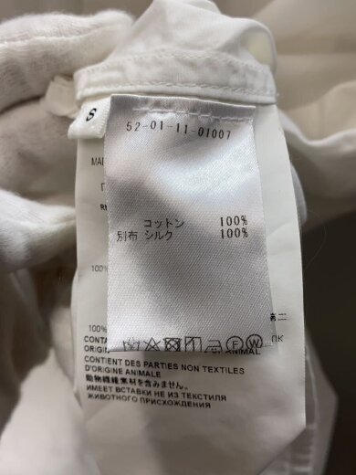 商品画像：コットンレギュラーカラー長袖シャツ/S/コットン/WHT/52-01-11-01007// 5