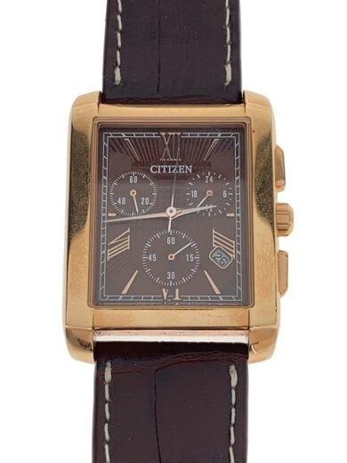 商品画像：ソーラー腕時計/アナログ/レザー/BRW/BRW/SS/H501-S112826 1