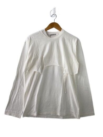 商品画像：Layered Crash Long Tee/長袖Tシャツ/FREE/コットン/WHT/012001060500// 1
