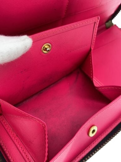 商品画像：ラウンドファスナー/長財布/レーヨン/BLK/無地/メンズ 5