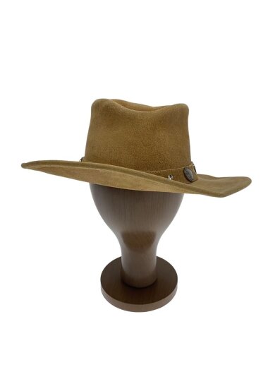商品画像：THE OUTBACK BUFFALO NICKEL HAT/ハット/--/レザー/BRW/メンズ 1