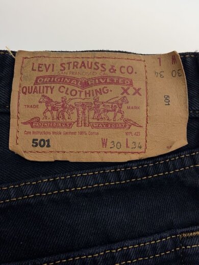 商品画像：USA製/90s/裏546/ボトム/30/コットン/BLK/6501-0114// 4