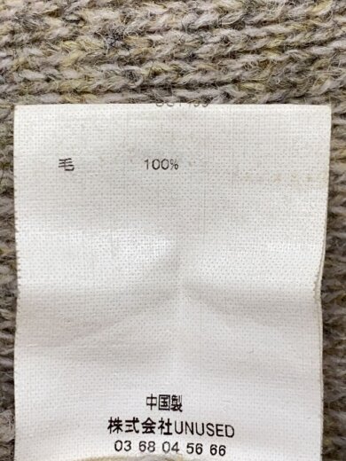 商品画像：ニットベスト(厚手)/オーバーサイズ/2/ウール/BEG/US1499// 5