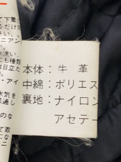 商品画像：kakuishi/レザージャケット・ブルゾン/--/牛革/BLK/無地// 4