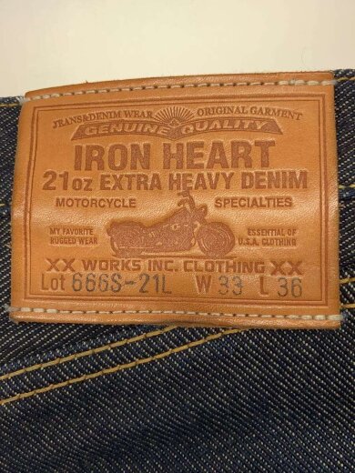 画像：IRON HEARTストレートパンツ/33/デニム/IDG/666S-21L//4