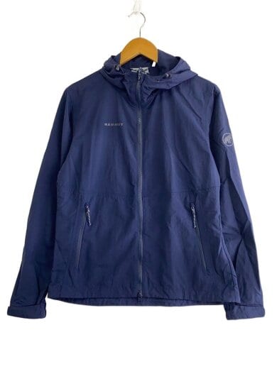 商品画像：ハイキング ウィンドブレーカー フーデッド ジャケット/L/ナイロン/NVY/1012-00401// 1