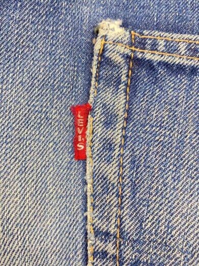 商品画像：60-70s/VT/505/BIGE/シングル/実寸W36/デニム/インディゴ/裾リステッチ/ジップ 5