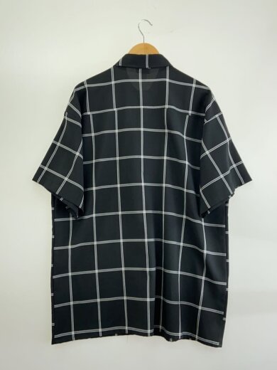 商品画像：半袖シャツ/XL/ポリエステル/BLK/チェック 2