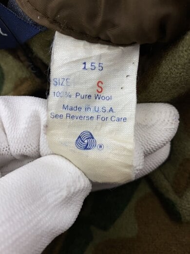 商品画像：長袖シャツ/S/ウール/GRN/カモフラ 4