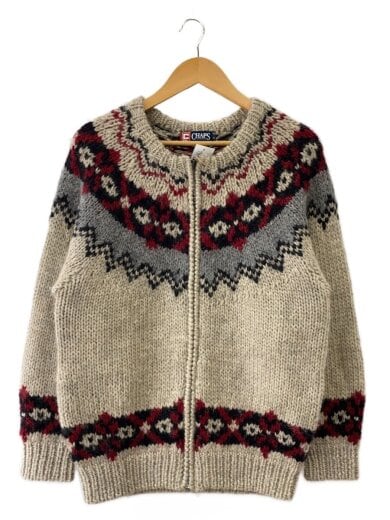 商品画像：ニット・セーター(厚手)/M/ウール/マルチカラー/総柄 1