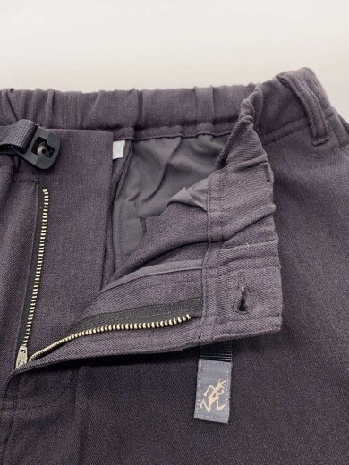 商品画像：ボトム/S/ポリエステル/GRY/無地/ウールライクワイドパンツ 3