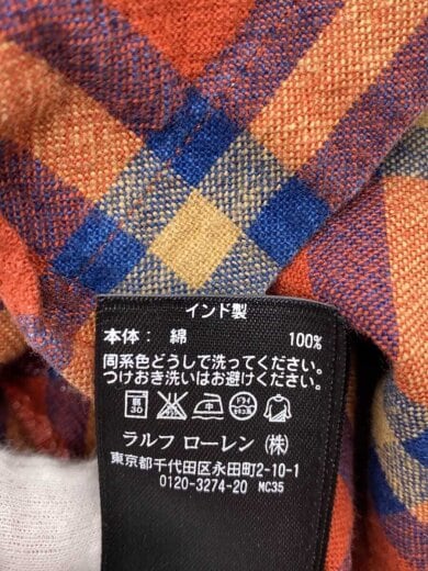 商品画像：長袖シャツ/M/コットン/ORN/チェック// 4