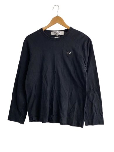 商品画像：長袖カットソー/M/コットン/BLK/無地/AZ-T120// 1