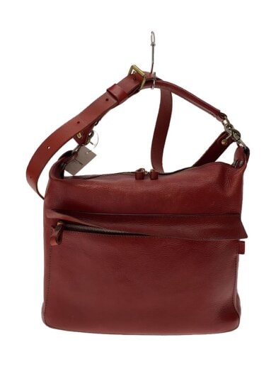 商品画像：ショルダーバッグ/レザー/RED/無地/CW-142// 1